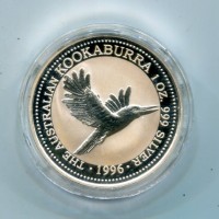 Australia, Elisabetta II (1952-2022): 1 dollaro 1996 "Kookaburra"
