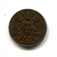 Vaticano, Pio XI (1929-1938): 10 centesimi 1935-XIV (Gigante#71)
