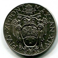 Vaticano, Pio XI (1929-1938): 2 lire 1935-XIV (Gigante#35)