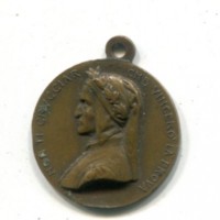 Busto Arsizio 1910: medaglia "Società dante Alighieri", opus Johnson, diametro 23mm