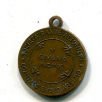 Busto Arsizio 1910: medaglia "Società dante Alighieri", opus Johnson, diametro 23mm