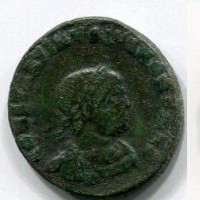 Costantino II (337-340 d.C.): follis "CLARITAS REIPVB", zecca di Arles (RIC,VII#118)