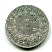 Indocina Francese: piastra di commercio 1921-H (KM#5a.3)
