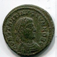 Costantino II (337-340 d.C.): follis "DOMINOR NOSTROR CAESS" zecca di Eraclea (RIC,VII#59)