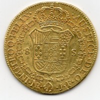 Colombia, Ferdinando VII (1808-1833): 8 escudos 1810-NR.JF (Friedberg#61)
