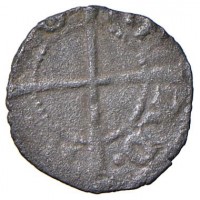 Genova, Raffaele Adorno (1443-1447): denaro minuto (MIR#86), grammi 0.45