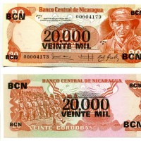 Nicaragua: 20.000 cordobas su 20 cordobas (Pick#147)
