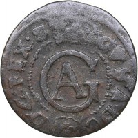 Svezia, Gustaf II Adolf (1611-1632): solidus, zecca Elbing (S.B.#36), grammi 0,74
