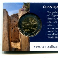 Malta 2016: 2 euro commemorativo "Templi di Gigantia", in coincard