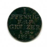 Germania, Reuss-Obergreiz, Enrico XIX (1817-1836): 1 heller 1815 (KM#100)
