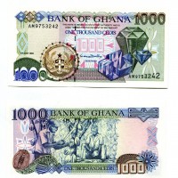 Ghana: 1000 cedis 01/07/1999 (Pick#32D)