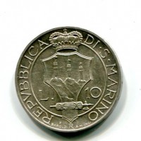San Marino: 1933, 10 lire (Gigante#12)