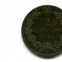 Vittorio Emanuele II (1861-1878): 2 cent. 1861-Na (Gigante#108)