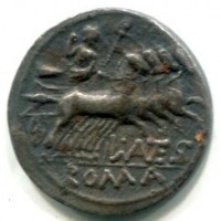 Antestia, L. Antestius Gragulus (136 a.C.): denario (Crawford#238/1)