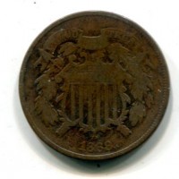 USA: 2 cent. 1868
