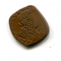 Milano, Carlo VI (1711-1740): quattrino 1736 (MIR#407/a)