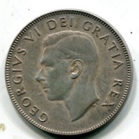 Canada, Giorgio VI (1936-1952): 50 cent. 1951 (KM#45)
