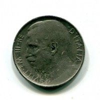 Vittorio Emanuele III (1900-1943): 50 cent. 1924-rigato "Leoni" (Gigante#169)