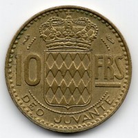 Principato di Monaco, Ranieri III (1949-2005): 10 franchi 1950 (Gadoury#130)