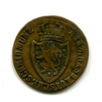 Germania, Nassau, Guglielmo (1816-1839): 1/4 kreuzer 1819 (KM#41)