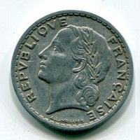 Francia, Governo Provvisorio (1944-1947): 5 franchi 1946 "B" (Gadoury#766)