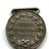 Medaglia, Vittorio Emanuele III "Guerra Italo-Turca", colpi al bordo
