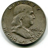 USA: 1/2 dollaro 1963 "FRANKLIN"
