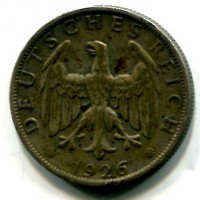 Germania, Repubblica di Weimar (1919-1933): 2 reichsmark 1926-J (KM#45)
