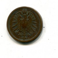 Germania, Guglielmo I (1871-1888): 2 pfennig 1874-A (KM#2)
