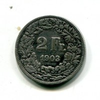 Svizzera, Confederazione: 2 franchi 1903
