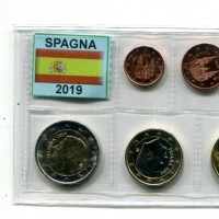 Spagna 2019: serie euro, confezionata da privati