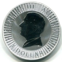 Australia, Elisabetta II (1952-2022): 1 dollaro 2024 "Canguro" -Oncia-