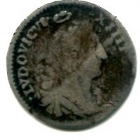 Francia, Luigi XIV (1643-1715): 4 soldi 1675 "Dos Traitants" (Gadoury#103)
