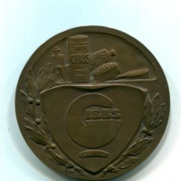 Francia: medaglia pubblicità "GIBBS" in confezione originale, diametro 49mm, g.57,7