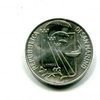 San Marino: 1988, 500 lire "Calgary" da confezione originale zecca