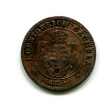 Germania, Sachsen-Albertine, Johann (1854-1873): 1 pfenning 1872-B (KM#1216)