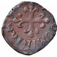 Passerano, Anonime dei radicati (1585-1587): liard (MIR#928), grammi 0.87