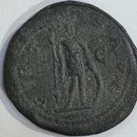 Postumo (258-268 d.C.): doppio sesterzio "VIRT AVG" (RIC#179), grammi 23.72, mm 33.5