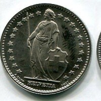 Svizzera, Confederazione: 1 franco 1974