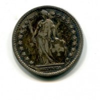 Svizzera, Confederazione: 1 franco 1887
