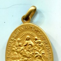 Vaticano, Pio XI (1929-1938): medaglia 1929 "S. Theresia Jesu Infante Missionvm Patrona". Grammi 13.84