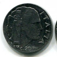 Vittorio Emanuele III (1900-1943): 20 cent. 1941-XIX "Impero" (Gigante#221)