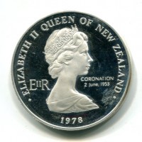 Nuova Zelanda, Elisabetta II (1952-2022): 1 dollaro 1978 "Parlamento"  (KM#47a)