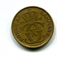 Danimarca, Cristiano X (1912-1947): 1 krone 1925 (KM#824.1)