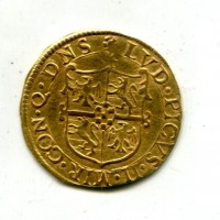Mirandola, Ludovico II Pico (1550-1568): scudo d'oro (MIR#501), gr.3,16