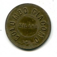 Milano: gettone "Colombo Giacomo", tracce di ossidazione