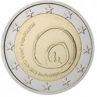 Slovenia 2013: 2 euro commemorativo "Grotte di Postumia"