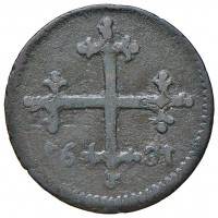 Pisa, Cosimo III (1670-1723): 3 quattrini 1681 (MIR#452/3), grammi 1.66