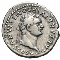 Domiziano (81-96 d.C.): denario coniato da cesare "PRINCEPS IVVENTVTIS" (RIC,II#266), grammi 3.29