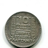 Francia, Terza Repubblica (1871-1940): 10 franchi 1929 (Gadoury#801)
